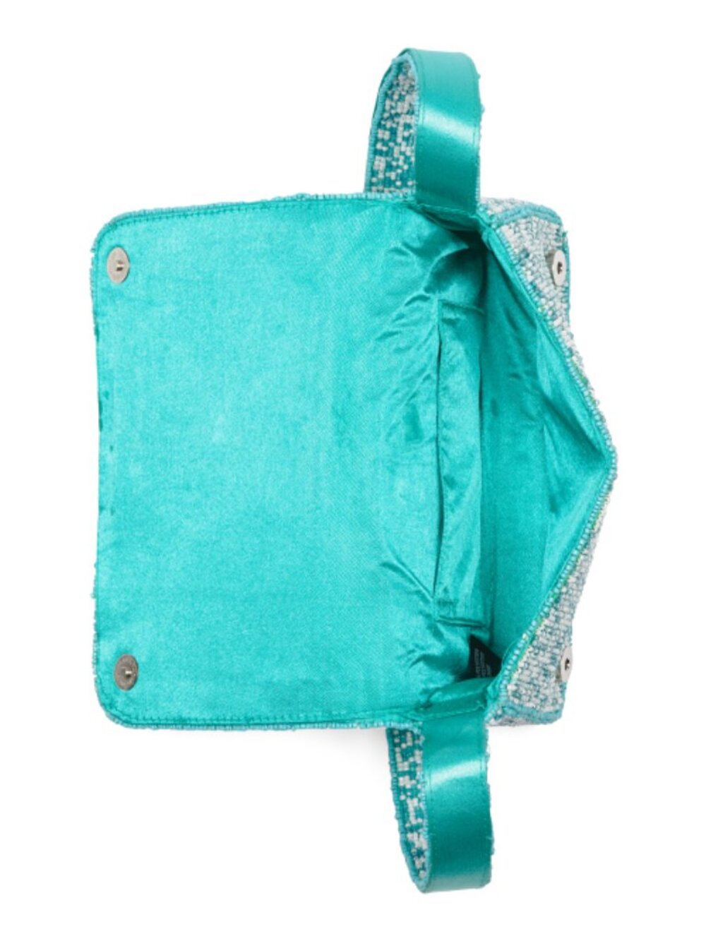 MADE IN INDIA Blue Beaded Sardine Shoulder Bag - Picture 2 of 4